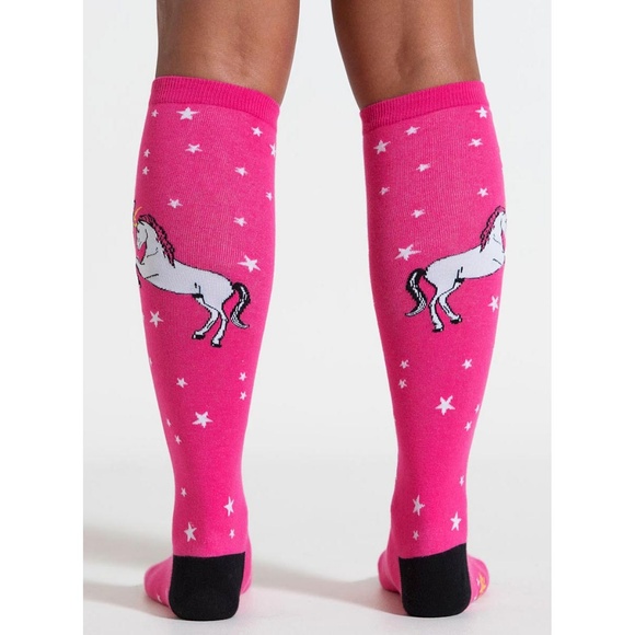 NEW Unicorn vs. Narwhal Knee High Socks Derby - Picture 2 of 4